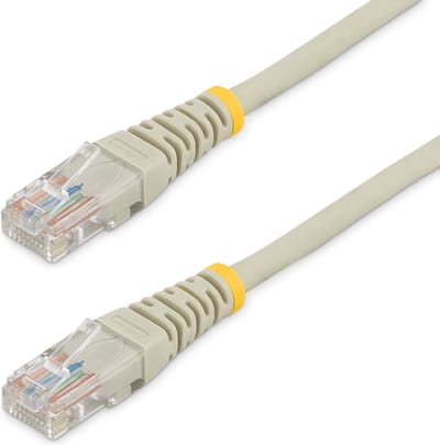 StarTech.com 3 ft Gray Molded Category 5e (350 MHz) UTP Patch Cable