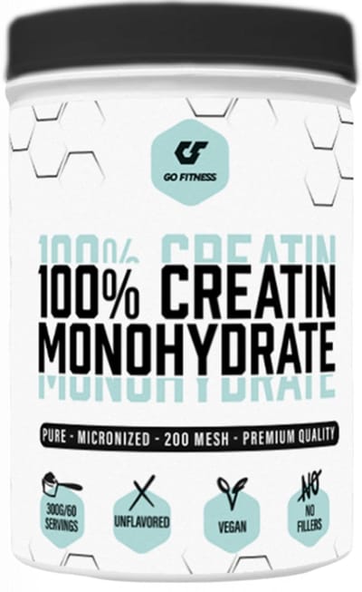Go Fitness 100% Creatin Monohydrate (300g) Unflavoured - Creatine - Creatine Monohydraat