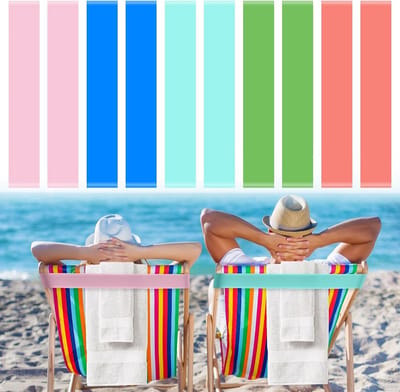 10 Stuks Handdoekclips voor Strandstoelen, Duurzaam en Elastisch, Ideaal voor Camping en Strandgebruik