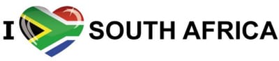 Sticker - I love South Africa - 19 x 4 cm - Zuid Afrika - landenthema