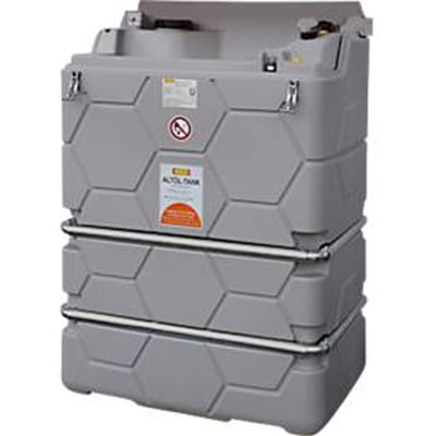 Afvalolietank CEMO CUBE Binnen, geïntegreerde opvangbak, 1500 l, vultrechter, niveau-indicator, B 1200 x D 1150 x H 1740 mm
