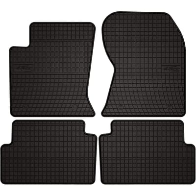 Wielganizator SolidPRO Serie - Auto Rubber Matten - Voor Ford Focus MK1 FL (2001-2004) - Zwart - Op Maat Gemaakt