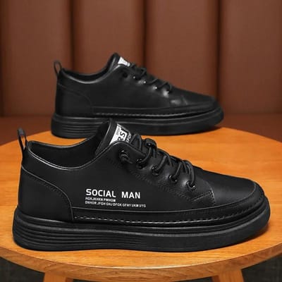 Luxe Designer Schoenen Heren Leer Casual Schoenen Lente Herfst Platform Voetbord Schoen Comfortabele Stoffen Sportschoenen Zapatos 44 brown