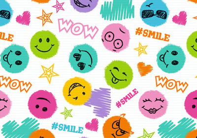 SUSY CARD cadeaupapier Smile op rol
