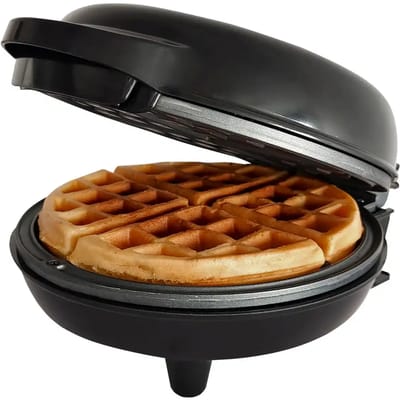 Bestron Wafelijzer AWM6Z – Brusselse Wafels – Ø 11 cm Antiaanbaklaag – 750W