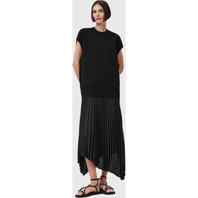 AllSaints Leia Harley Dress Black Taglia: M | Abiti Midi Outlet | Donna | Nero