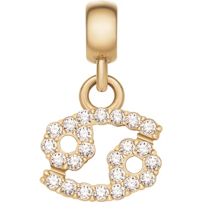 DANIEL WELLINGTON CRYSTAL ZODIAC DW00400757 GOLD-PLATED KREEFT BEDEL MET ZIRKONIA'S 1 STUK