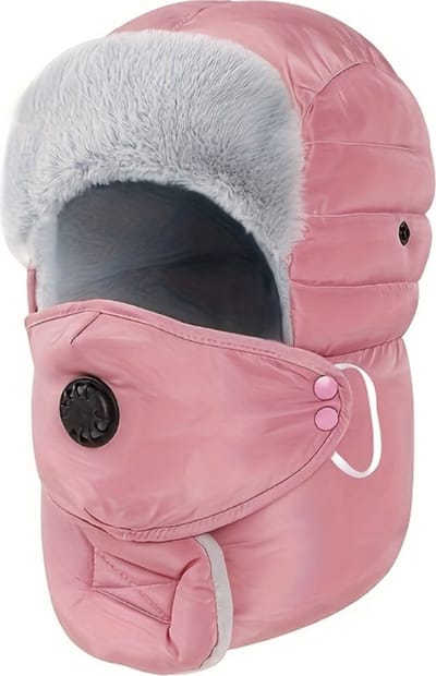 Bovista Wintermuts - Heren - Dames - Volwassenen - Muts - Ski Mask - Bivakmuts - Balaclava - Ski Masker - Face Mask - Full Face Mask - Winter Masker - Zonder Bril - Roze