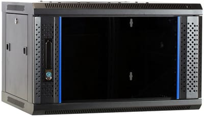 DSIT 4U wandkast met glazen deur 600x600x280mm (BxDxH) - serverbehuizing - serverrack - serverkast - 19 inch