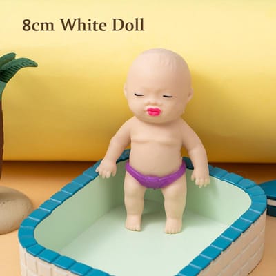 Grappige Pop Squishy Speelgoed Simulatie Baby Knijp Fidget Speelgoed Langzame Terugslag Sensorische Stressverlichting Knijpen Spoof Nieuwigheid Speelgoed Cadeau Idee
