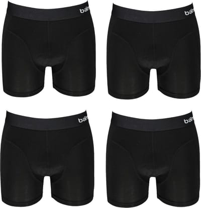Bamboo Heren Boxershorts - 4 pack - zwart - Maat M