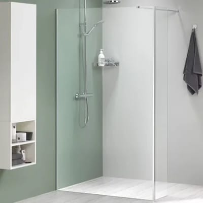 Sealskin Inloopdouche Mix&match 118x200cm - Geborsteld Staal Profiel - 8 Mm Helder Glas