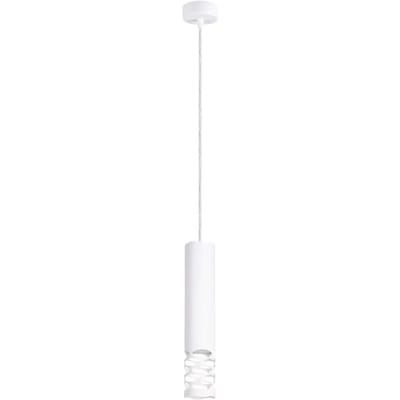 Sollux Lighting Hanglamp Liro - GU10 - wit - staal - 8x8x125cm