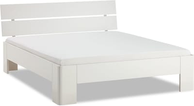 B Bright Fresh 400 Bed met Hoofdbord 120 x 220 cm - Bedframe Wit - Bedombouw - Instaphoogte: 40cm - Tweepersoonsbedden