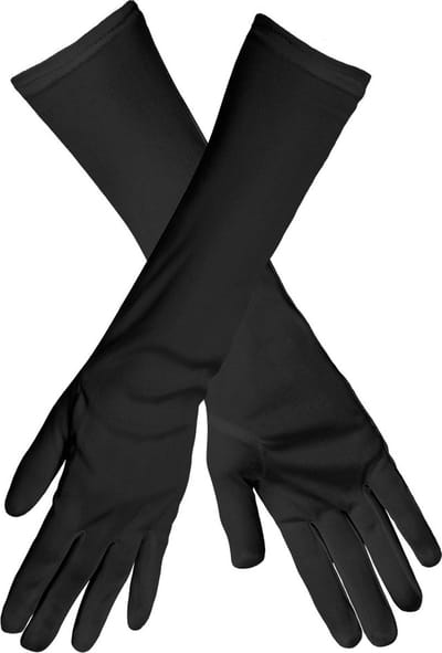 Boland - Paar handschoenen Nice zwart Zwart - Volwassenen - Unisex - Kerstman - Gala