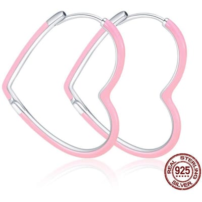 Vente 100% Argent Sterling 925 Nouveaux Boucles d'Oreilles Roses Adaptées à la Mode Popularité Bijoux pour Femmes Cadeaux white