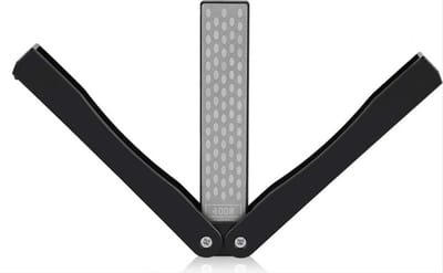 *** Opvouwbare Messenslijper - Slijpsteen - Folding - Zwart - Keukenla -Messlijpen - van Heble® ***