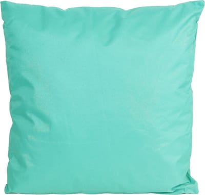 Anna's collection Buiten of tuin sier kussens - aqua blauw - 60 x 60 cm - binnen/buiten - zitkussens tuinbank