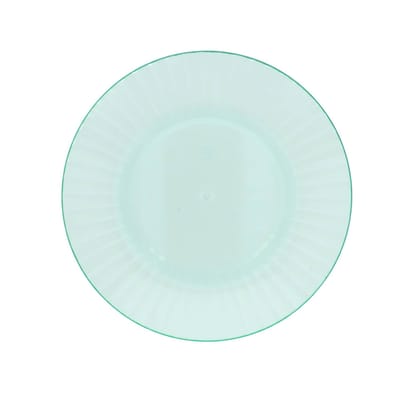 Bord kunststof 20 cm doorsnee 2 assorti kleur