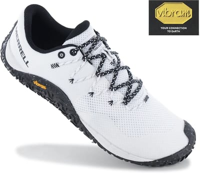 Merrell Trail Glove 7 - Heren Barfußschuhe Wandelschoenen Barefoot Wit J500629 , Maat: EU 46 UK 11