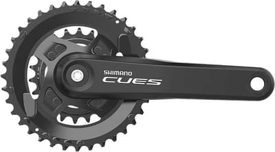 Shimano Cues Fc-u4010 2s Crankstel Zilver 175 mm / 36/22t
