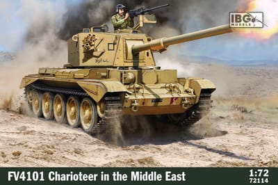 IBG Models Modelbouwpakket Militaire voertuigen - 72114 FV4101 Charioteer in the Middle East - Britse Tank Plastic - 1:72 - Modelbouw