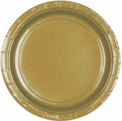 Bord goud 23cm 8 stuks
