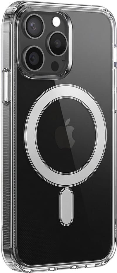 Bigben Connected - Telefoonhoesje geschikt voor iPhone 15 Pro - MagSafe compatibel - Transparant