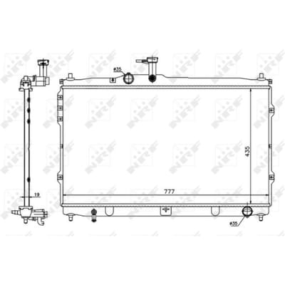 Radiator, motorkoeling NRF 58419