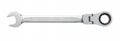 HOGERT Ringsleutel met Ratel en Scharnier, 21 mm, CrV Staal, 72T