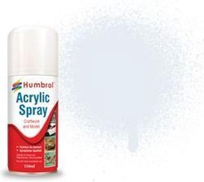 Humbrol Hobbyverf Acrylverf - #191 Chrome Silver - Metallic - Acryl spray Verf spuitbus - 150 ml