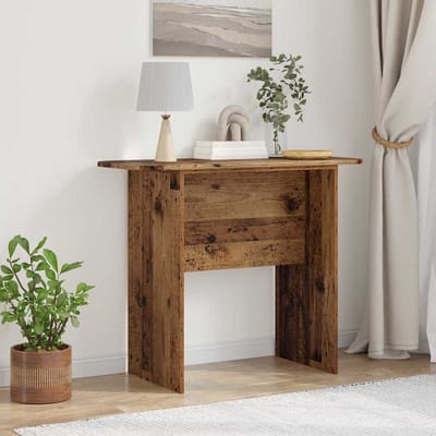 vidaXL - Wandtafel - Oudhout - 93 - x - 40 - x - 75 - cm - Bewerkt - hout