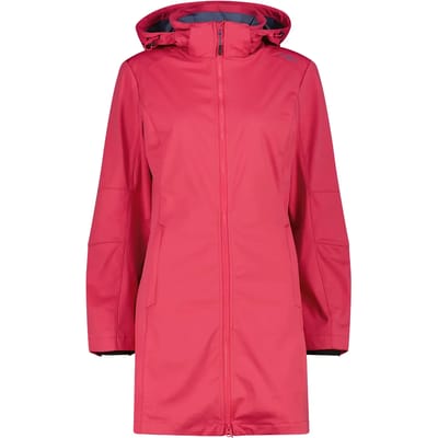 Lichte dames softshell parka met afneembare capuchon CMP