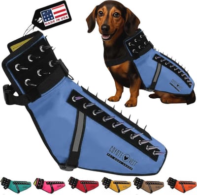 Reflecterend hondenharnas met spikes voor bescherming tegen roofdieren - Ideaal voor kleine honden