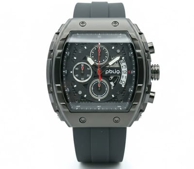 PBLIQ - Luxe Herenhorloge Zwart – Quartz Chronograaf Horloge