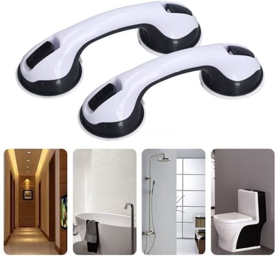 MTTproducts- Douchehandgreep Set van 2 - 12 Inch - Antislip - Zuignap - Veiligheidsbeugel - Stevig en Duurzaam - Badhandgreep