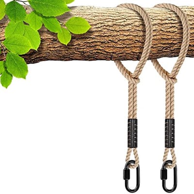 Hangmatriemen set van 2 - 120 cm verlengset voor binnen en buiten gebruik