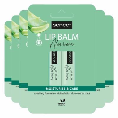 Sence Lippenbalsem Aloë Vera - 6 x 2 stuks - Voordeelverpakking