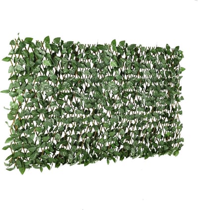Kunststof Klimop Scherm - Privacy Hek - Tuin Decoratie - Uitbreidbaar Ontwerp - 122 cm Breed - Groen