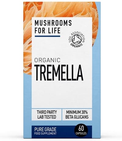 Mushrooms4Life - Tremella - Snow Fungus - Capsules - 100% biologisch paddenstoel extract - BIO 60 Stuks