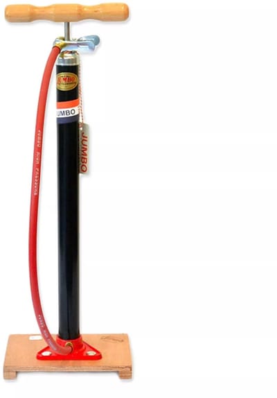 Jumbo Fietspomp Met Houten Plank Zwart 60 Cm