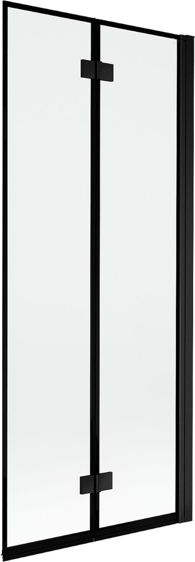 Mexen Mist douchewand 2-delig rechts 80 x 150 , zwart frame, zwart - 8A9-080-002-70-70-P