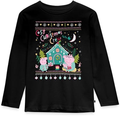 Peppa Pig En Familie Kerstvibes Premium T-Shirt Kinderen
