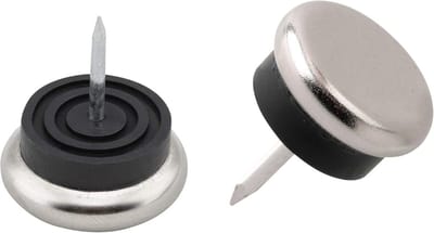Meubelglijders Ø 25 mm - set van 8 met spijker & buffer - ideaal voor het verplaatsen van meubels op ongevoelige vloeren