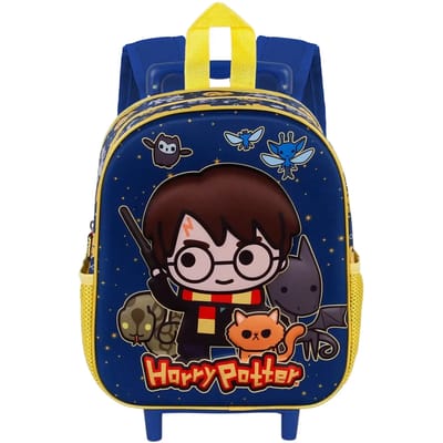 Karactermania - Harry Potter - Scheurbek-Kleine 3D Rugzak met Wielen - Trolley - Oranje