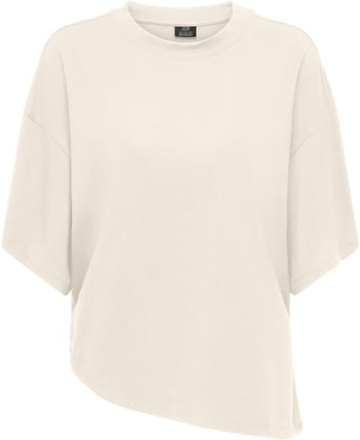 Jacqueline de Yong T-shirt Jdyida S/s Assymetric Top Jrs 15380193 Egret Dames Maat - L