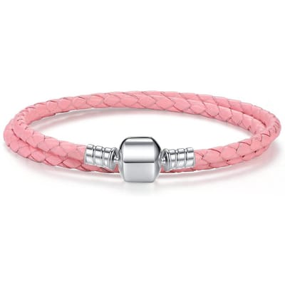 Modulaire Dubbele Pandora-stijl Armband S925 18cm white