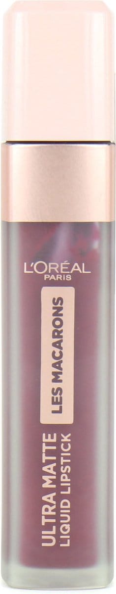 L’Oréal Paris Les Macarons Langhoudende Matte Lipstick - 830 Blackcurrant Crush - Paars - 6,7 ml