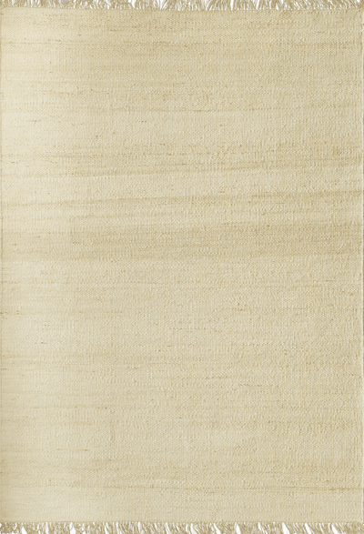 Acsento VigoLightNatural Vloerkleed - 160 x 230 cm - Beige - Rechthoekig - Jute - Woonkamer, Slaapkamer, Eetkamer - Effen - Modern, Scandinavisch