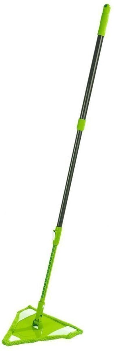 Wenko Triangel Vloer- en tegelwisser, kunststof (ABS), 28 x 68-160 x 3 cm, zwart